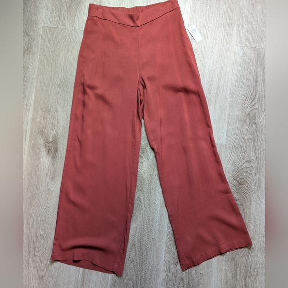 Old Navy High Waisted Playa Wide Leg Pants - SP - Coral - NWT - Picture 3 of 7
